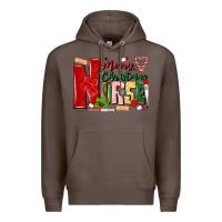 Coffee merry christmas nurse Premium Hoodie - MaliasSmallBusiness