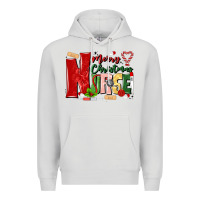 Dove Grey merry christmas nurse Premium Hoodie - MaliasSmallBusiness