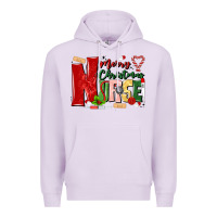 Lilac merry christmas nurse Premium Hoodie - MaliasSmallBusiness