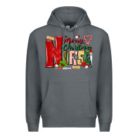 Rock merry christmas nurse Premium Hoodie - MaliasSmallBusiness