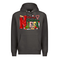 Smoke merry christmas nurse Premium Hoodie - MaliasSmallBusiness