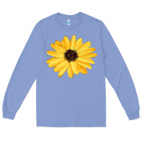 Colony Blue sunflower Long Sleeve Tee - FaDigitalArtStudio