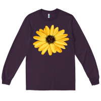 Plum sunflower Long Sleeve Tee - FaDigitalArtStudio