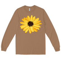 Toasted Coconut sunflower Long Sleeve Tee - FaDigitalArtStudio