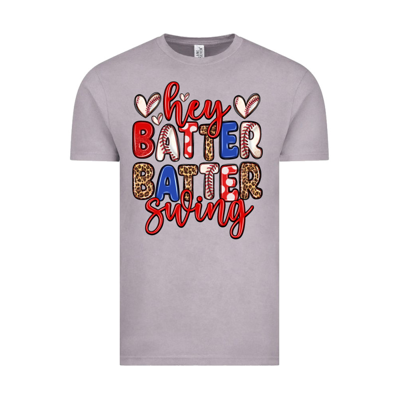 Hey Batter Batter Swing Vintage Tee by Zillion Design Studio | Teevron