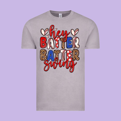 Hey Batter Batter Swing Vintage Tee Designed By Zillion Design Studio