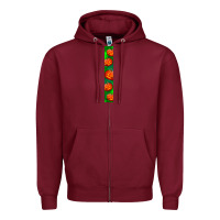 Burgundy halloween key fob Zipper Hoodie - BundleAndBundleShop