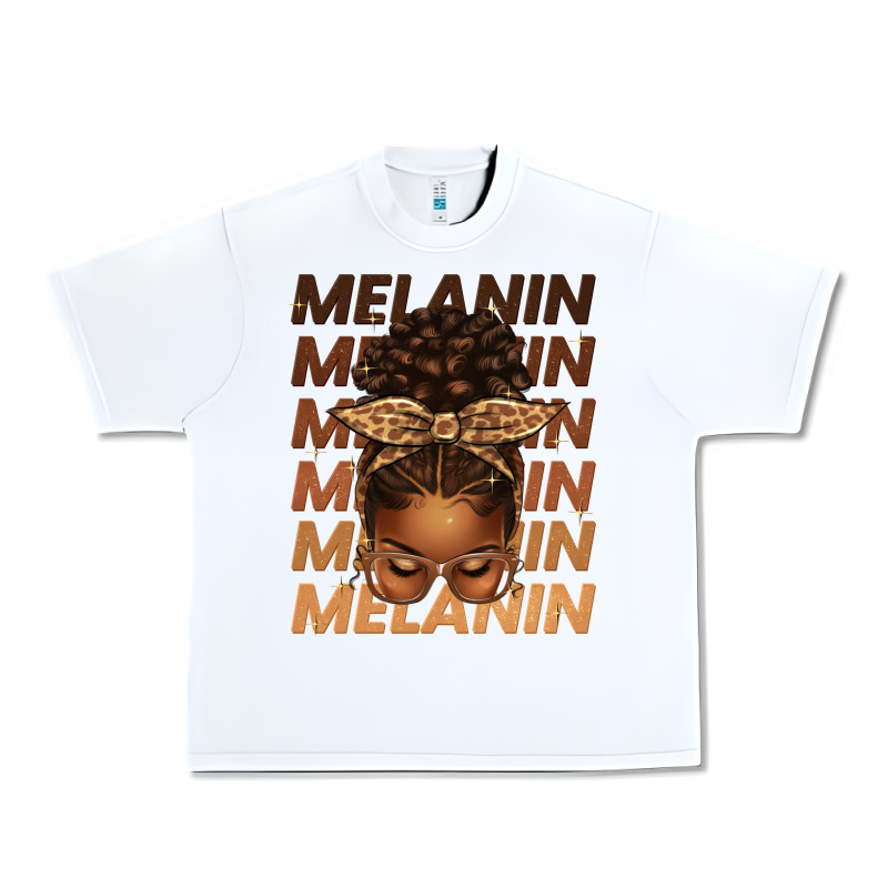 Melanin Afro Messy Bun Urban Heavy Tee by texasbilliewilder | Teevron