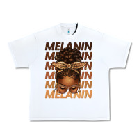 White melanin afro messy bun Urban Heavy Tee - texasbilliewilder