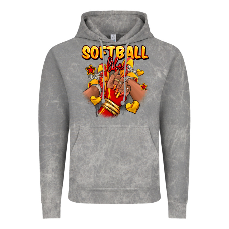 Softball Life Afro Girl Sneakers Vintage Hoodie by RanaPortraitStore | Teevron