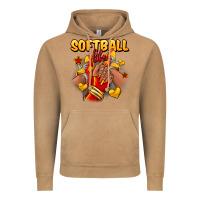 Vintage Camel Softball life afro girl sneakers Vintage Hoodie - RanaPortraitStore