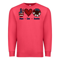 Cardinal Peace Love America Premium Sweatshirt - Jasminsmagicworld
