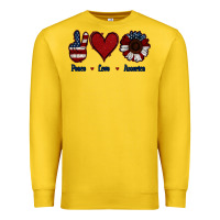 Lemon Peace Love America Premium Sweatshirt - Jasminsmagicworld