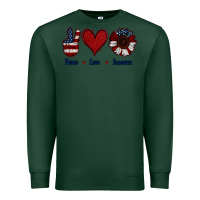 Sports Green Peace Love America Premium Sweatshirt - Jasminsmagicworld