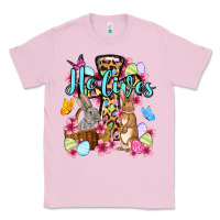 Bubblegum Pink Easter Day He lives Classic Tee - OliviaCreatesArt