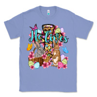 Colony Blue Easter Day He lives Classic Tee - OliviaCreatesArt