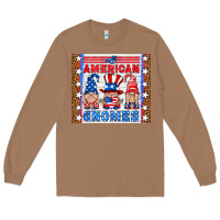 Toasted Coconut all american gnomes Long Sleeve Tee - HRA Design Shop