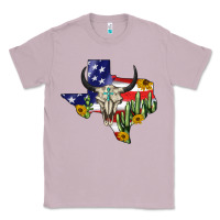 Lilac bull skull texas map american playng Classic Tee - BarkalooDesign