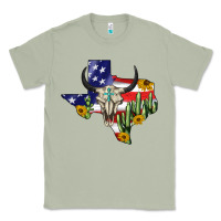 Matcha bull skull texas map american playng Classic Tee - BarkalooDesign