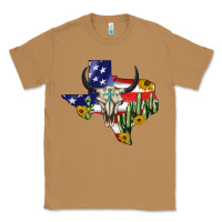 Toasted Coconut bull skull texas map american playng Classic Tee - BarkalooDesign