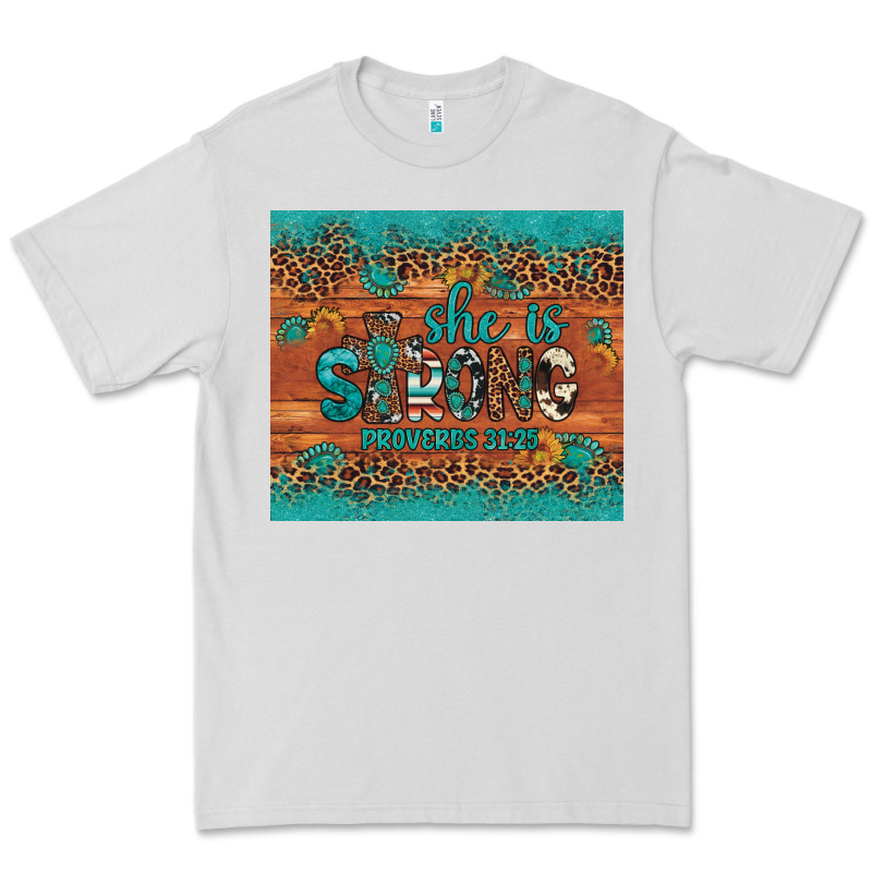 She Is Strong Gemstone Sunflower Leopard Premium Tee by Artiststas | Teevron