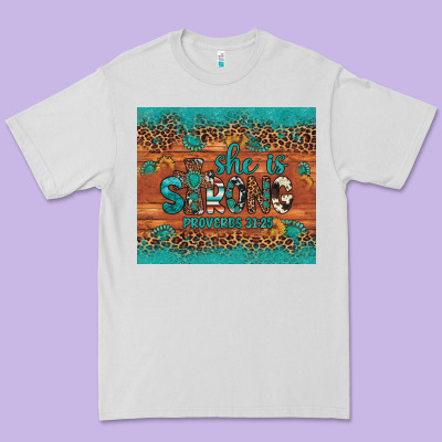 She Is Strong Gemstone Sunflower Leopard Premium Tee Designed By Artiststas