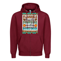 Burgundy Flannels Hayrides Pumpkins Sweaters Bonfires Zipper Hoodie - Artiststas