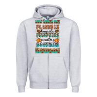 Heather Grey Flannels Hayrides Pumpkins Sweaters Bonfires Zipper Hoodie - Artiststas