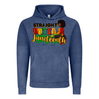 Vintage Denim Straight outta Juneteenth Vintage Hoodie - RanaPortraitStore