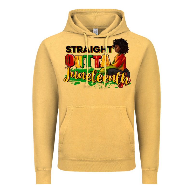 Straight Outta Juneteenth Vintage Hoodie by RanaPortraitStore | Teevron