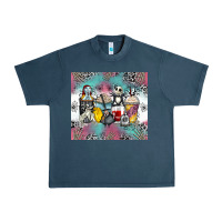 Midnight Navy cartoon characters coffee cups Urban Heavy Tee - Zillion Design Studio