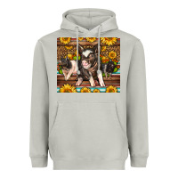 Moon Dust Western Cute Hampshire Pigs Heavyweight Hoodie - LillyAllenDesigns