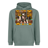 Sage Western Cute Hampshire Pigs Heavyweight Hoodie - LillyAllenDesigns