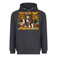 Smoke Western Cute Hampshire Pigs Heavyweight Hoodie - LillyAllenDesigns