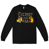Black school cust dian Long Sleeve Tee - CowhideDigitalArt