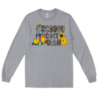 Heather Grey school cust dian Long Sleeve Tee - CowhideDigitalArt
