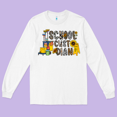 School Cust Dian Long Sleeve Tee Designed By Cowhidedigitalart