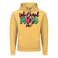 Vintage Mustard Unbothered mood 24:7 Vintage Hoodie - RanaPortraitStore