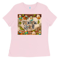 Bubblegum Pink pumpkin spice Ladies Tee - AdoDesignShop