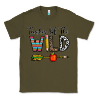 Army Green teacher of the wild Classic Tee - CowhideDigitalArt