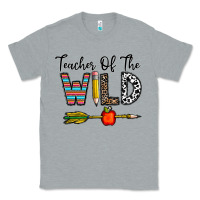 Heather Grey teacher of the wild Classic Tee - CowhideDigitalArt
