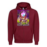 Burgundy stay witchy air freshener Zipper Hoodie - BundleAndBundleShop