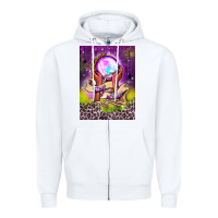 White stay witchy air freshener Zipper Hoodie - BundleAndBundleShop