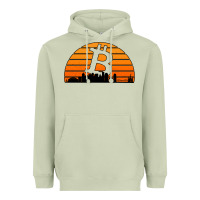 Matcha bitcoin new orleans retro sunset Heavyweight Hoodie - Jasminsmagicworld
