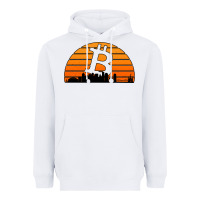 White bitcoin new orleans retro sunset Heavyweight Hoodie - Jasminsmagicworld