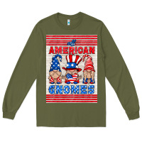 Army Green all american gnomes air freshener Long Sleeve Tee - HRA Design Shop