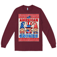 Burgundy all american gnomes air freshener Long Sleeve Tee - HRA Design Shop
