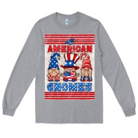 Heather Grey all american gnomes air freshener Long Sleeve Tee - HRA Design Shop
