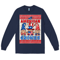 Navy all american gnomes air freshener Long Sleeve Tee - HRA Design Shop