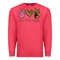 Cardinal Peace Love German Shepherd Premium Sweatshirt - Jasminsmagicworld